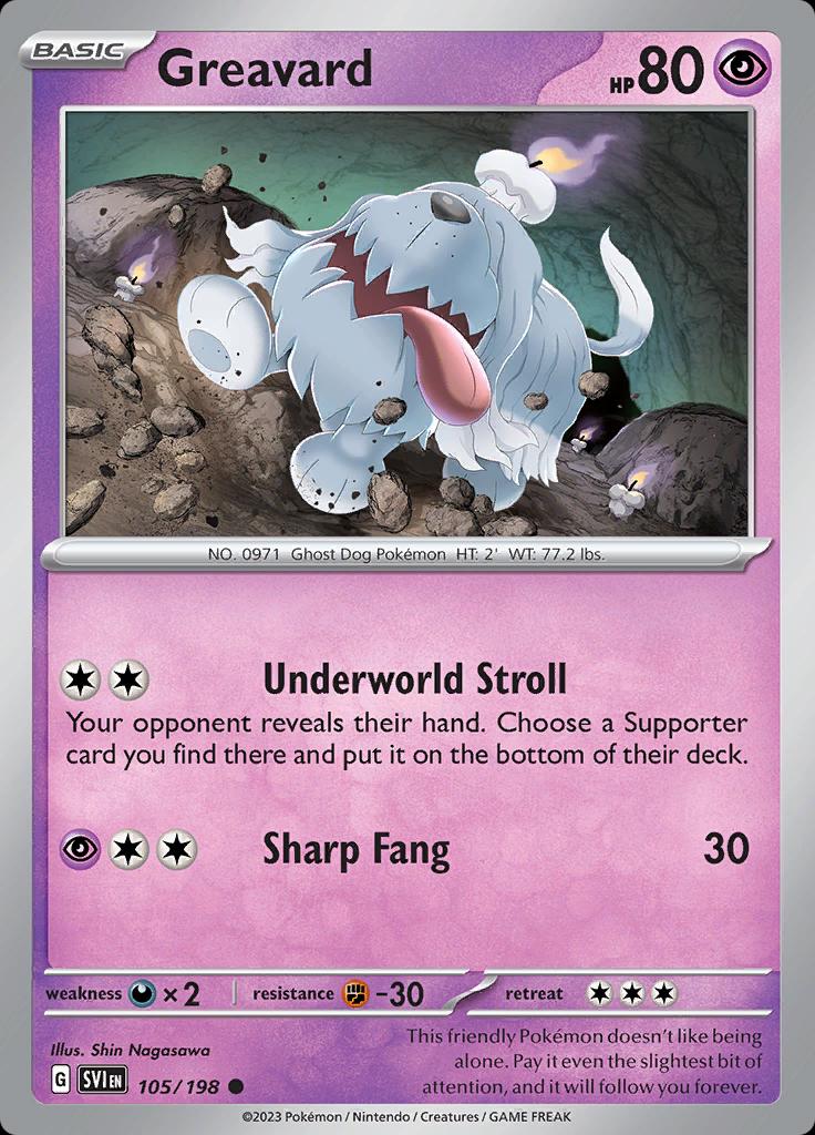 Greavard - 105/198 - Scarlet & Violet