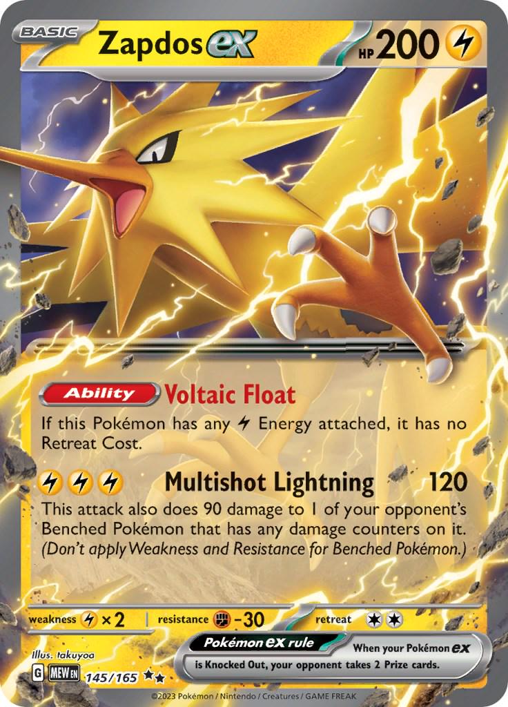 Zapdos EX - 145/165 - 151