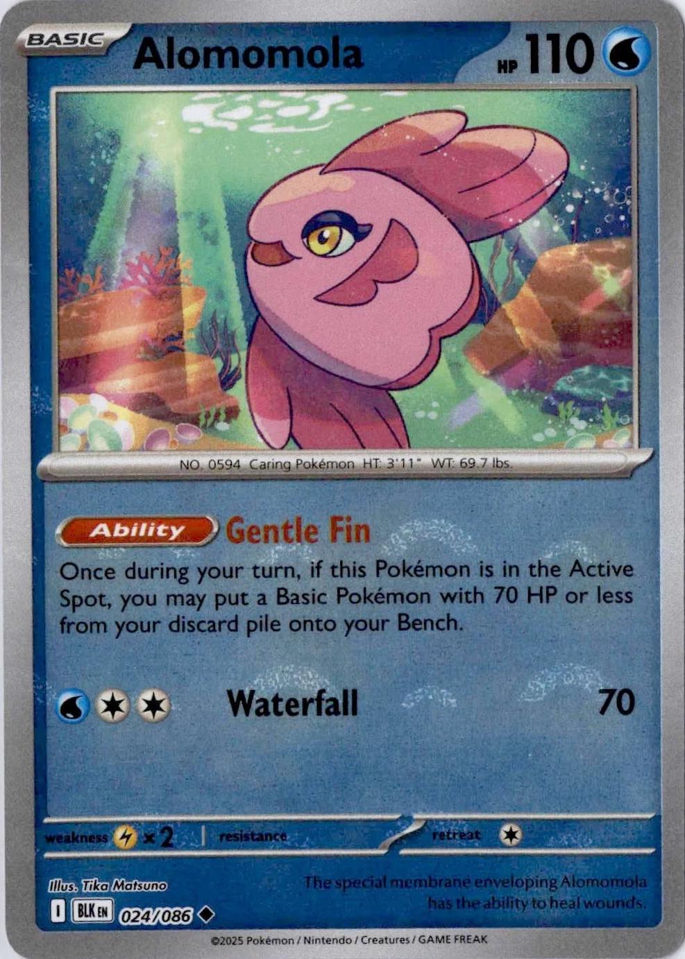 Alomomola - Pokeball Reverse - 24/86 - Black Bolt