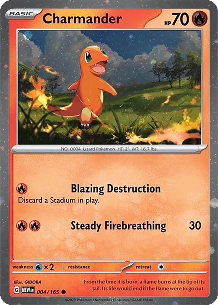 Charmander - Cosmic Holo - 4/165
