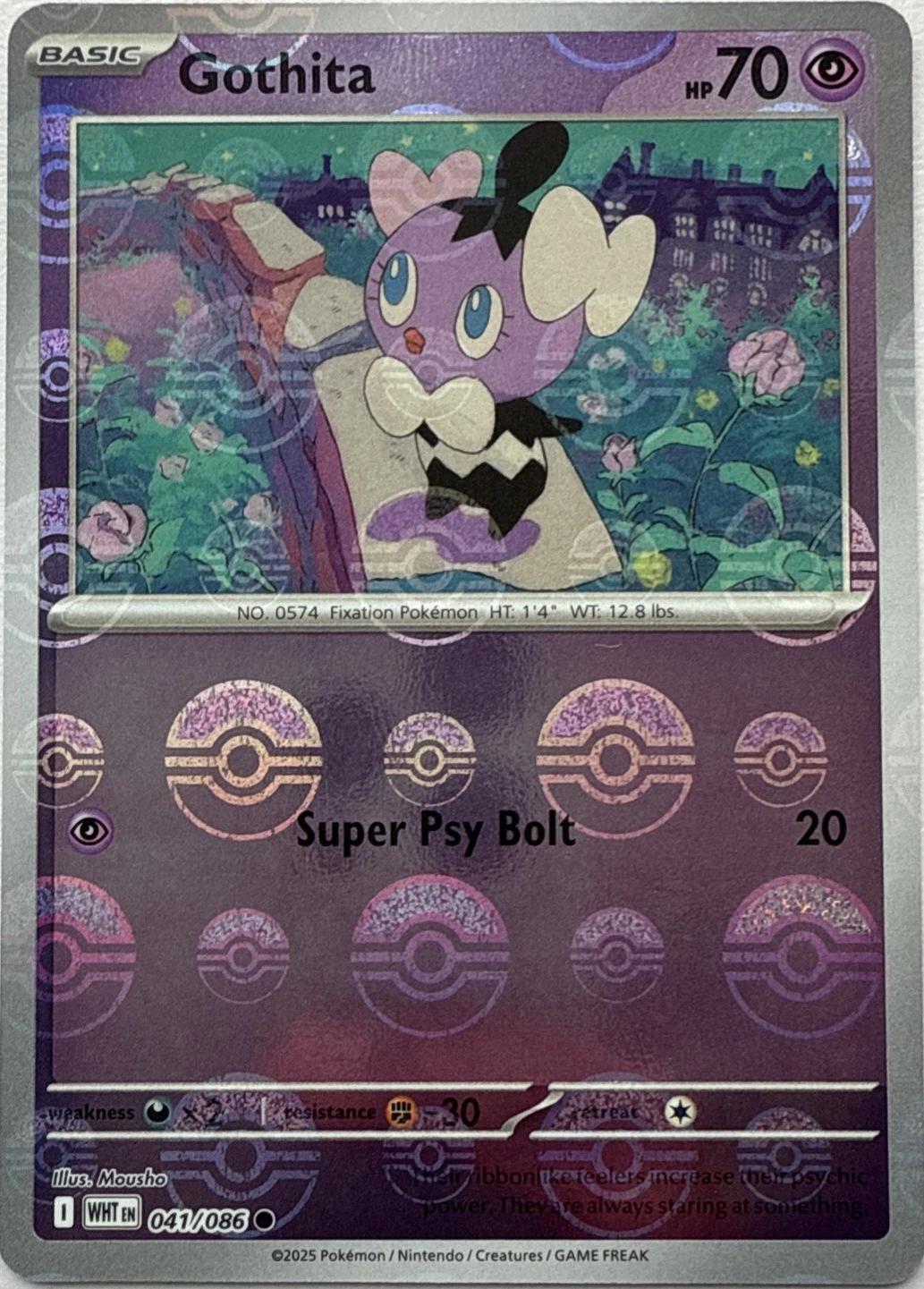 Gothita - Pokeball Reverse - 41/86 - White Flare