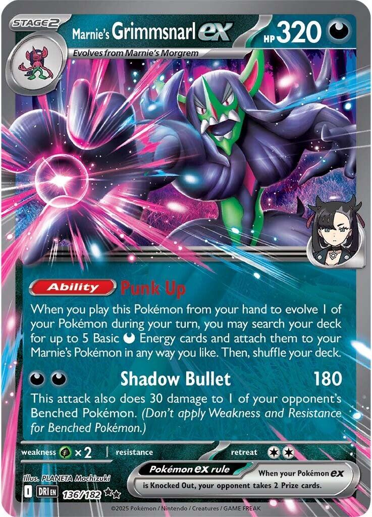 Marnie's Grimmsnarl EX - 136/182 - Destined Rivals