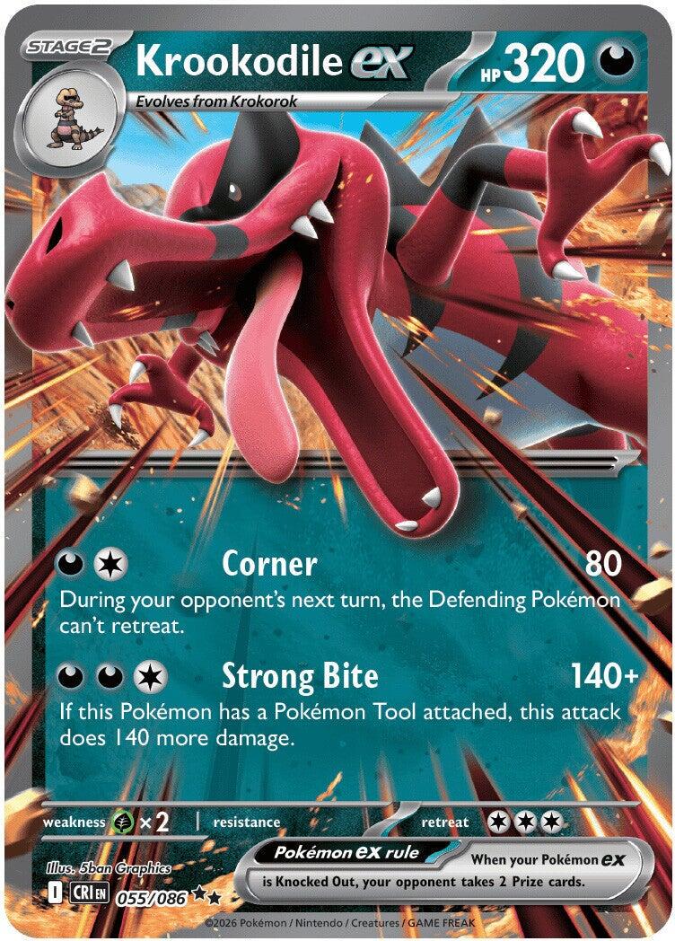 Krookodile EX - 55/86 - Chaos Rising