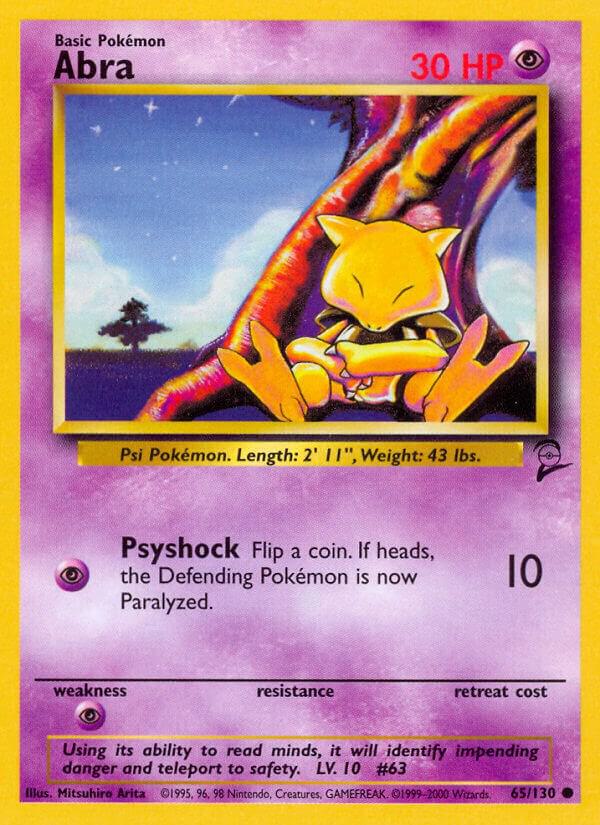 Abra - HP - 65/130 - Base Set 2
