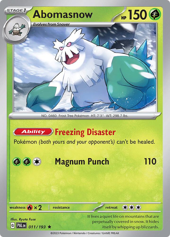Abomasnow - Holo - 11/193 - Paldea Evolved