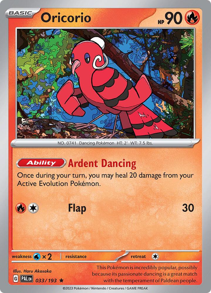 Oricorio - Holo - 33/193 - Paldea Evolved