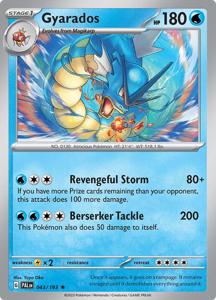Gyarados - Holo - 43/193 - Paldea Evolved