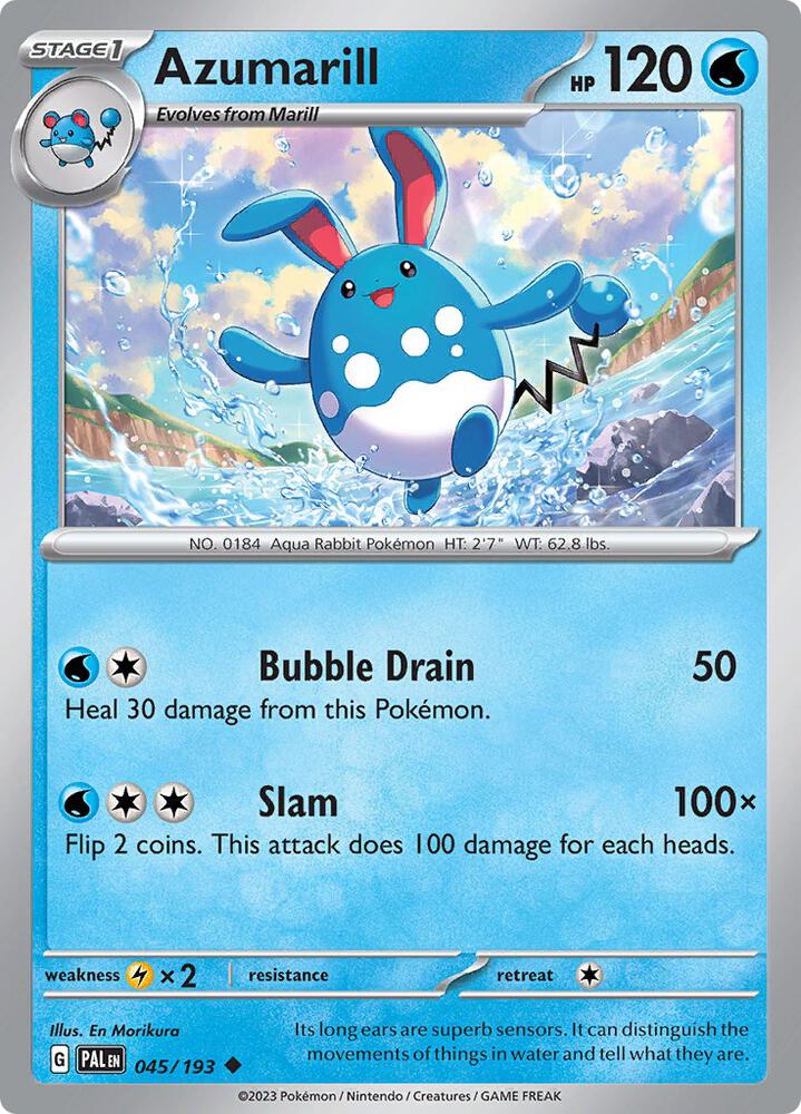 Azumarill - 45/193 - Paldea Evolved