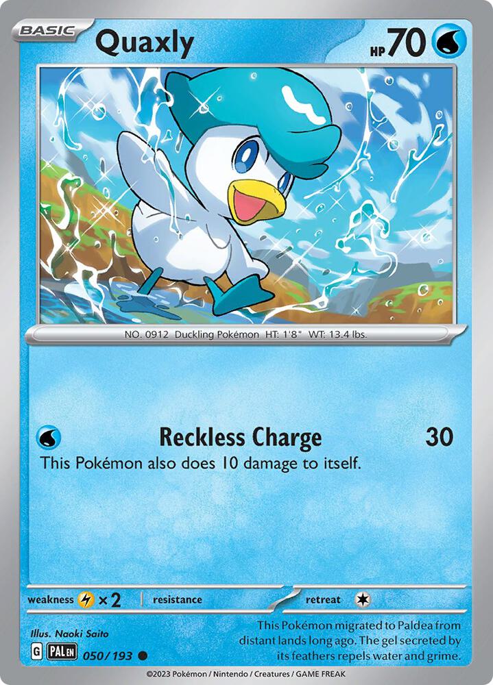 Quaxly - RH - 50/193 - Paldea Evolved