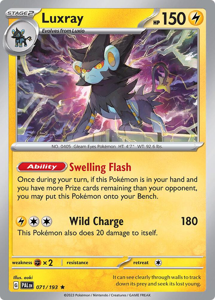 Luxray - Holo - 71/193 - Paldea Evolved