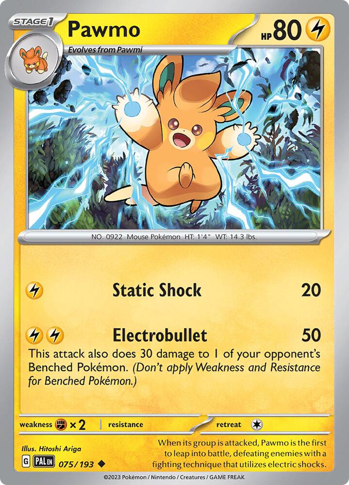 Pawmo - RH - 75/193 - Paldea Evolved