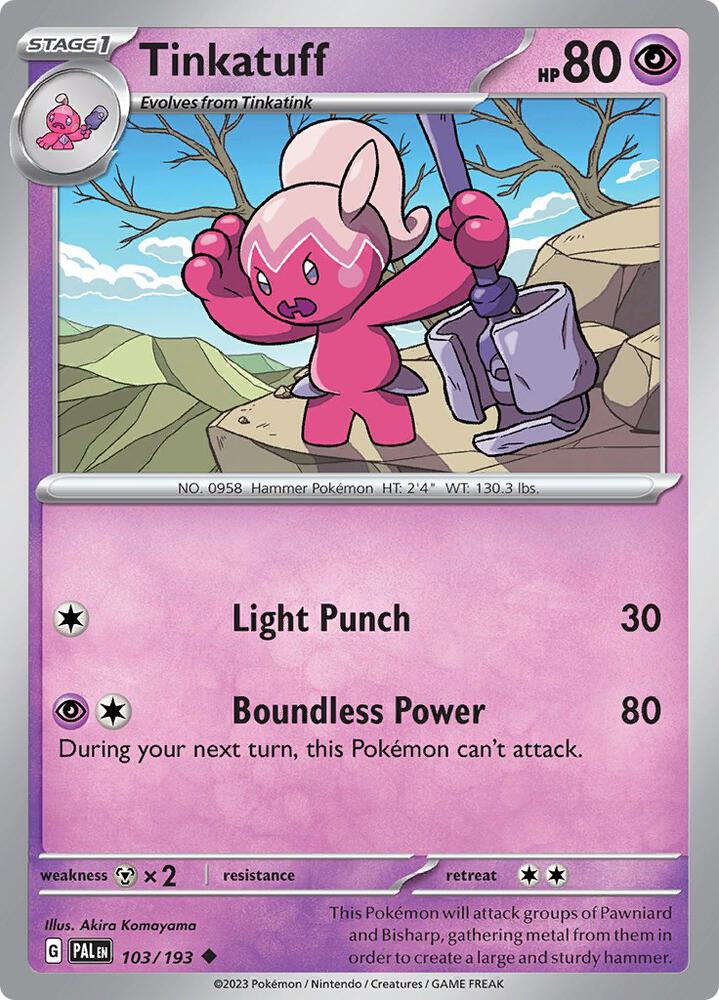 Tinkatuff - 103/193 - Paldea Evolved