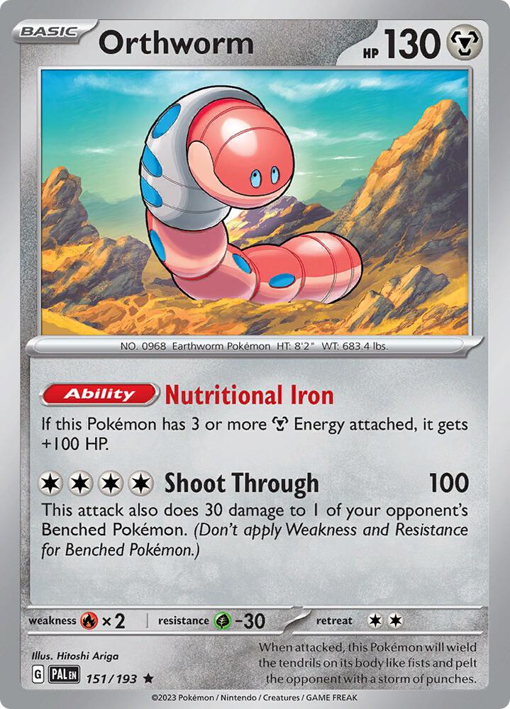 Orthworm - Holo - 151/193 - Paldea Evolved