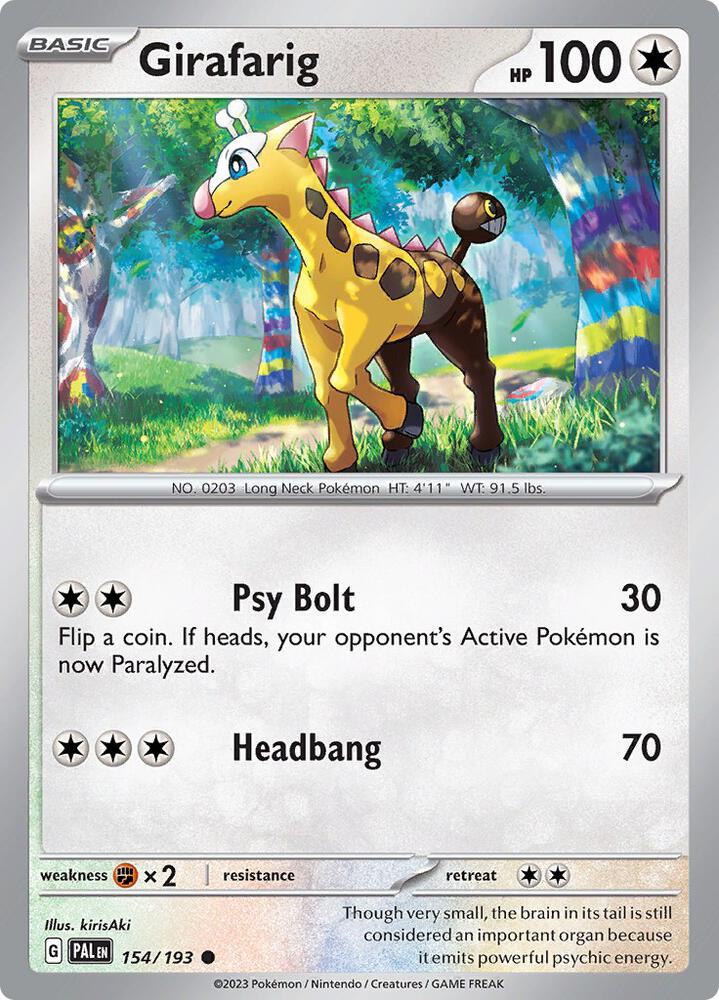 Girafarig - RH - 154/193 - Paldea Evolved