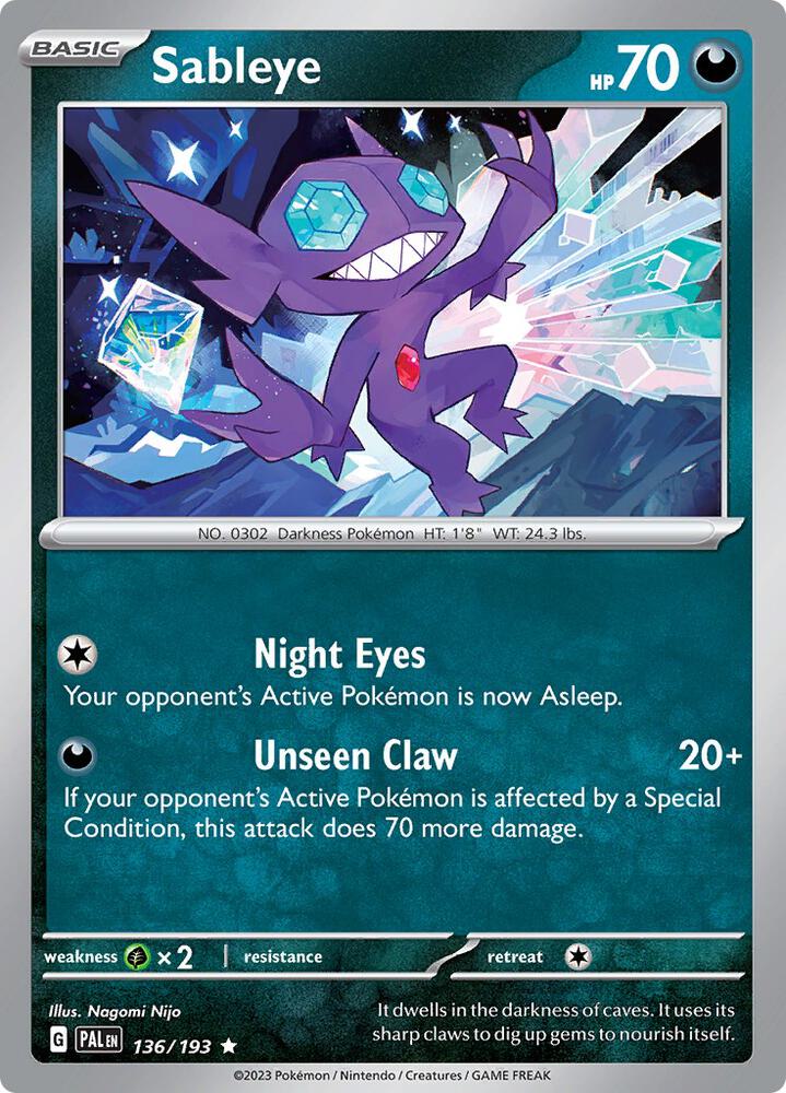 Sableye - Holo - 136/193 - Paldea Evolved