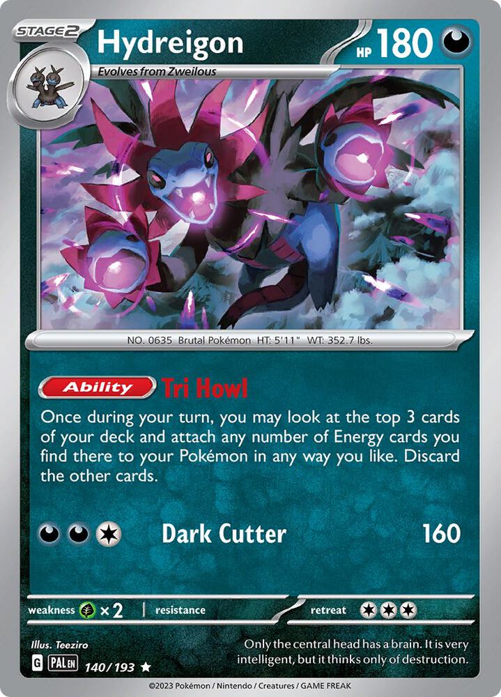 Hydreigon - Holo - 140/193 - Paldea Evolved