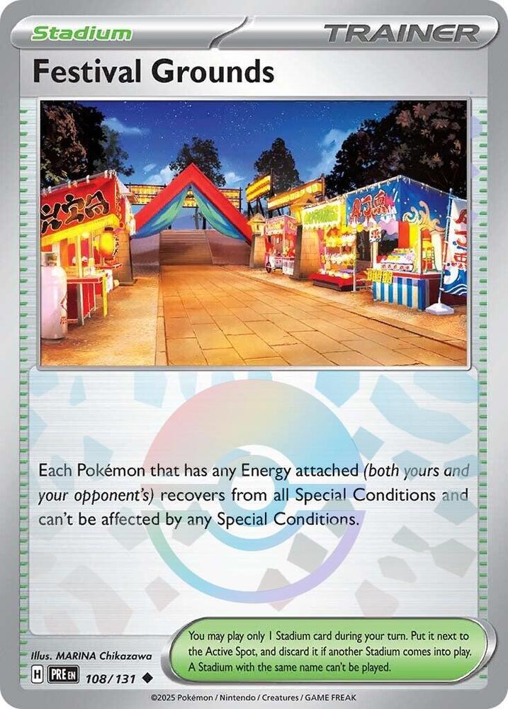 Festival Grounds - Pokeball Reverse - 108/131 - Prismatic Evolutions