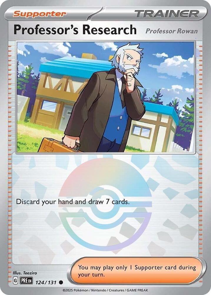 Professor's Research - Pokeball Reverse - 124/131 - Prismatic Evolutions