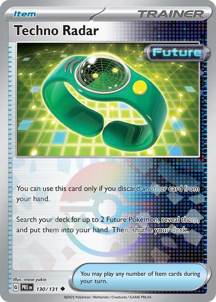 Techno Radar - Pokeball Reverse - 130/131 - Prismatic Evolutions