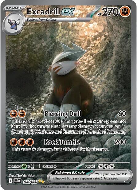 Excadrill EX - 168/086 - Black Bolt