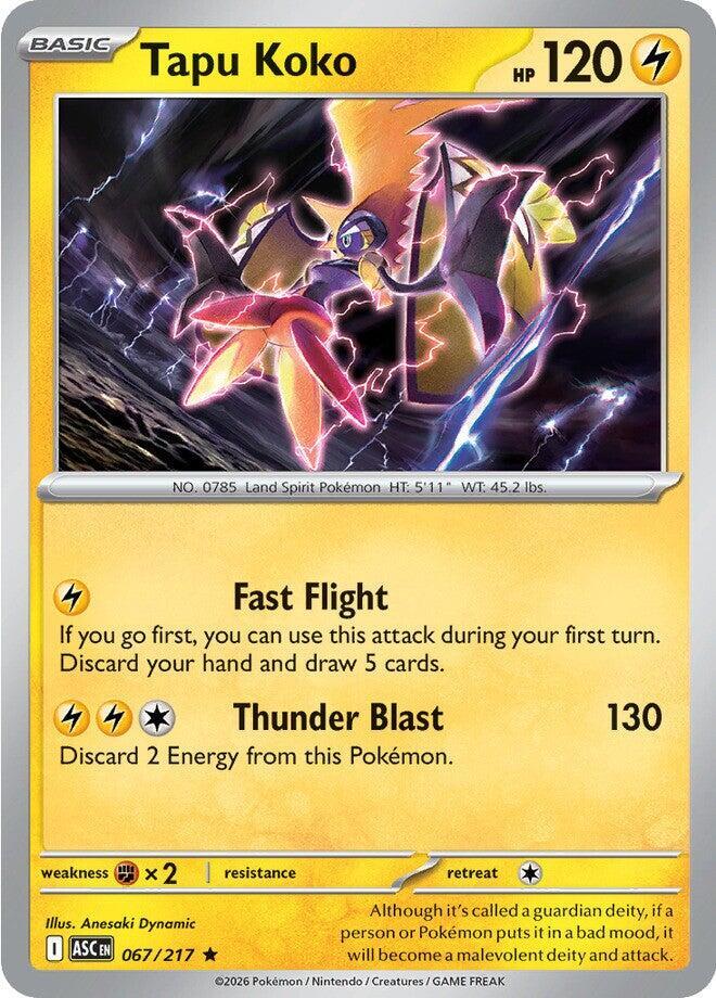 Tapu Koko - Holo - 67/217 - Ascended Heroes