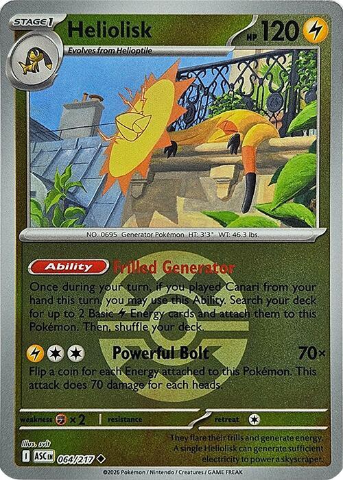 Heliolisk - Ball Reverse - 64/217 - Ascended Heroes
