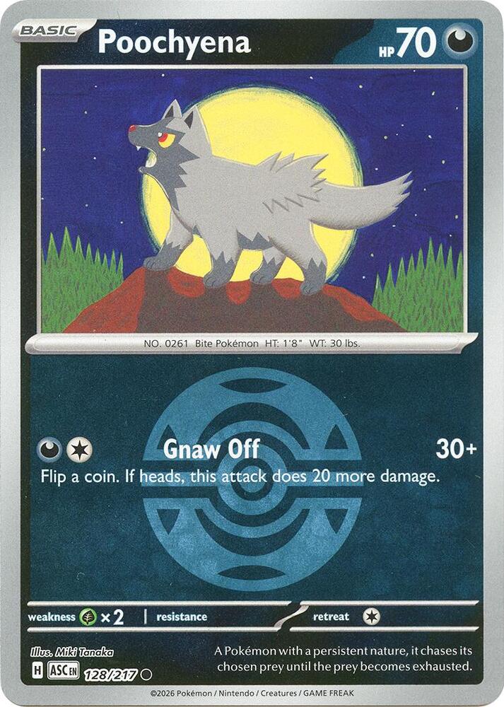 Poochyena - Ball Reverse - 128/217 - Ascended Heroes