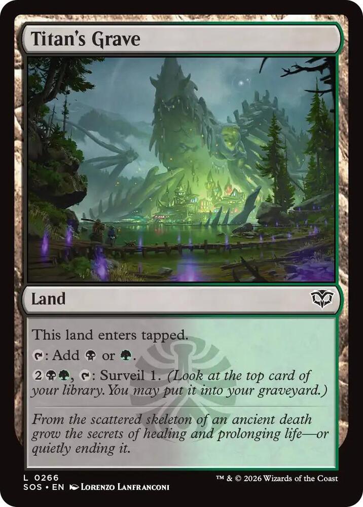 Titan's Grave - Foil - 266 - Secrets of Strixhaven