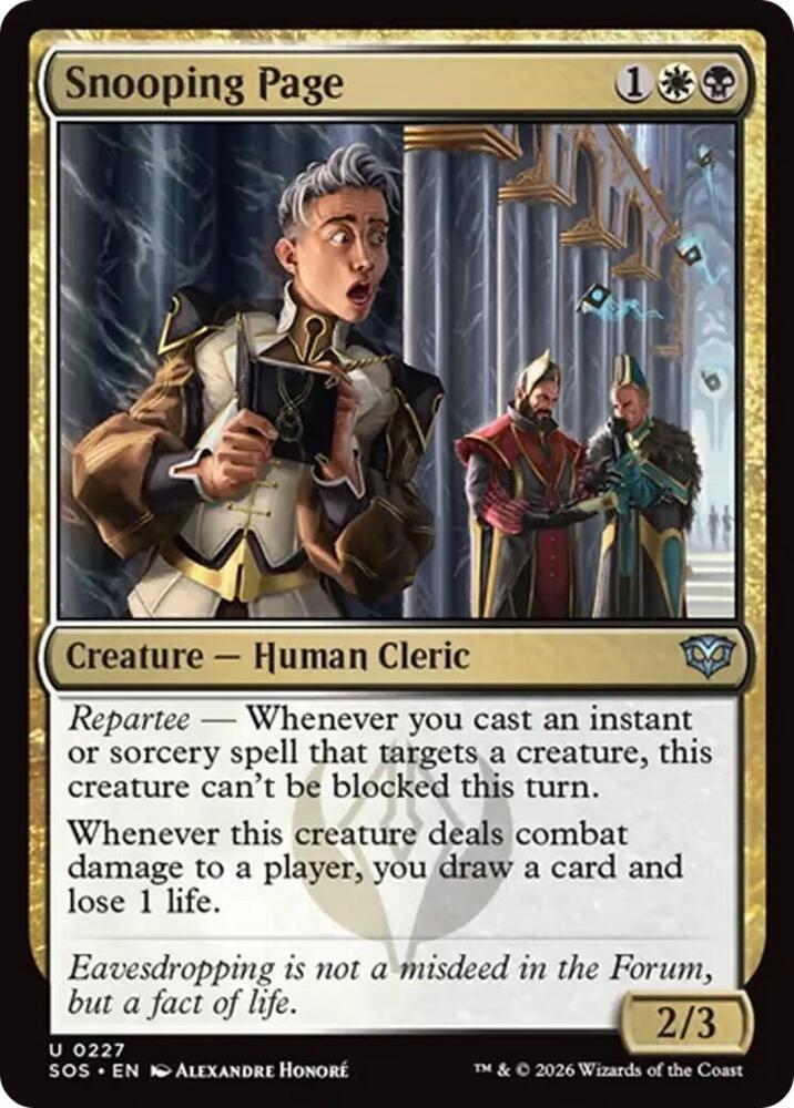 Snooping Page - 227 - Secrets of Strixhaven