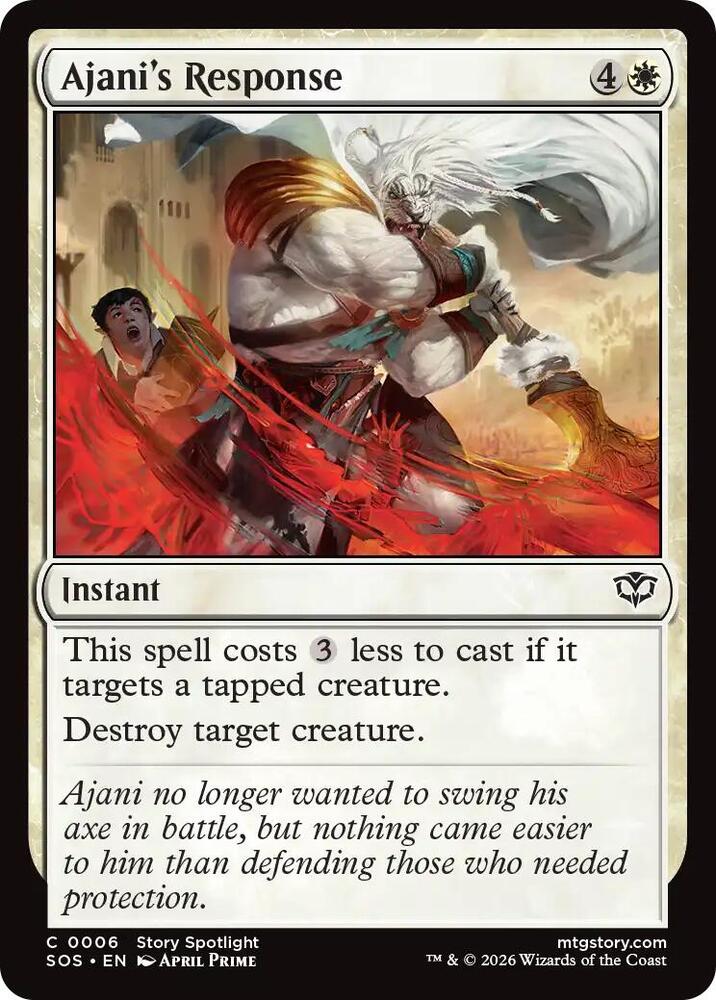 Ajani's Response - Foil - 6 - Secrets of Strixhaven