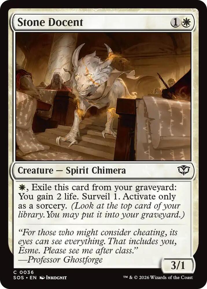 Stone Docent - Foil - 36 - Secrets of Strixhaven