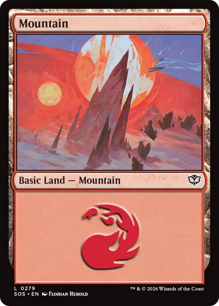 Mountain - Foil - 279 - Secrets of Strixhaven
