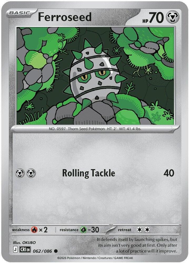 Ferroseed - 62/86 - Chaos Rising