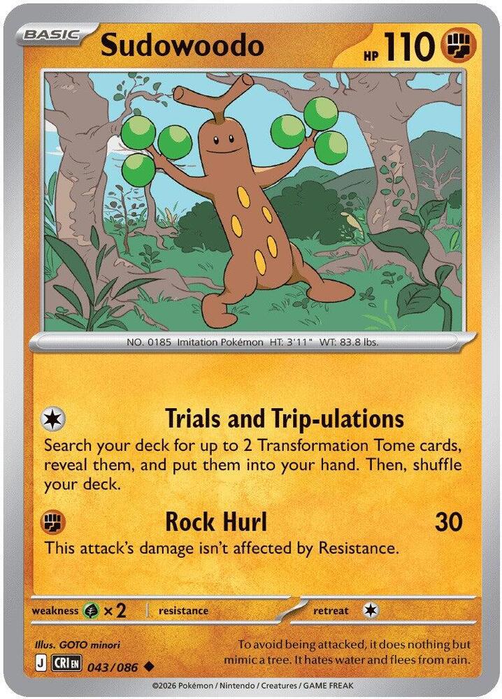 Sudowoodo - 43/86 - Chaos Rising
