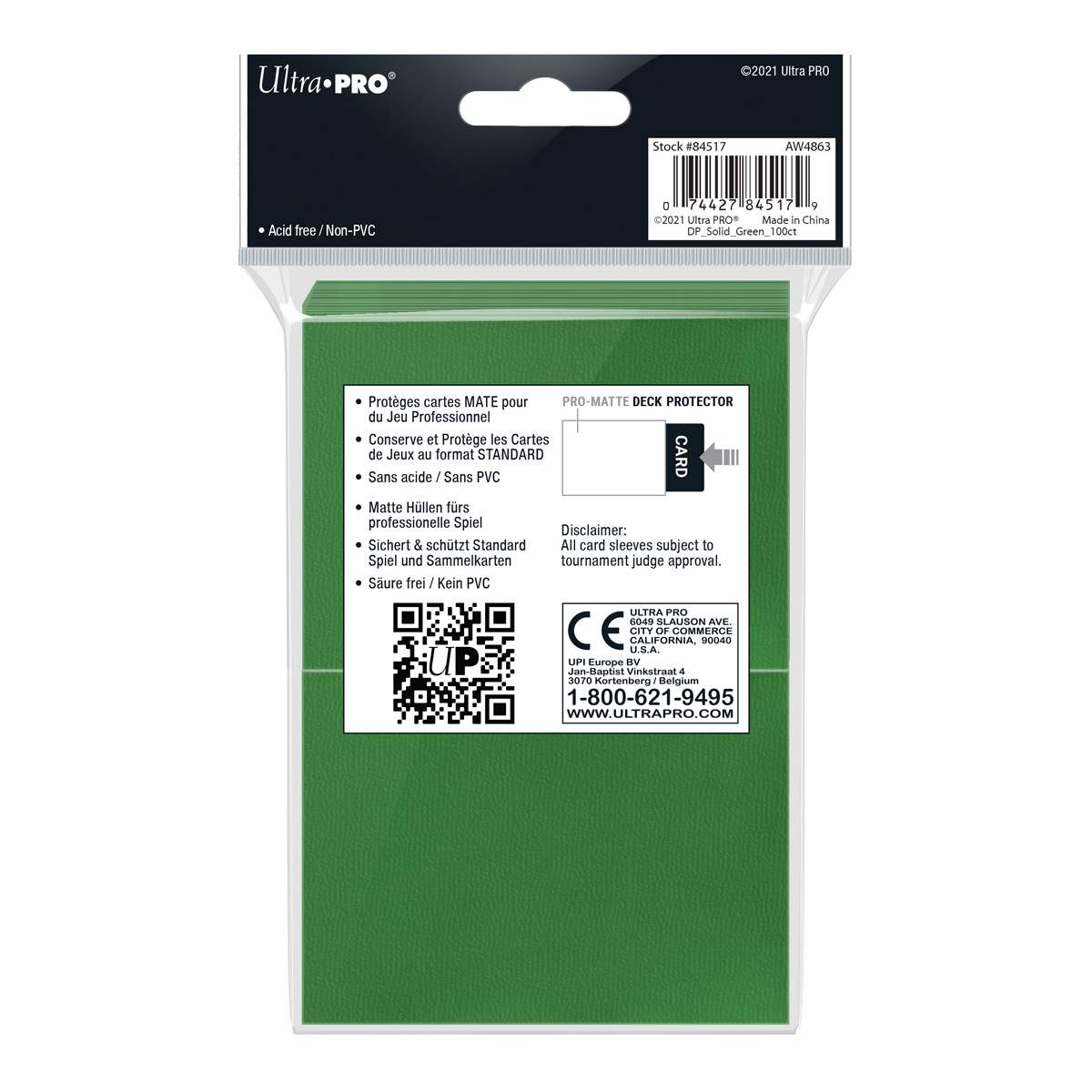 PRO-Matte Standard Sleeves (100) - Grønn