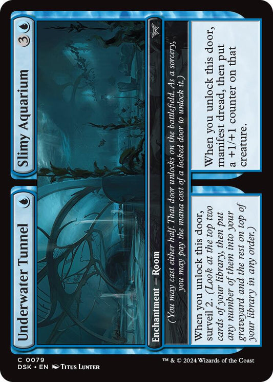 Underwater Tunnel/Slimy Aquarium #79 - Duskmourn: House of Horrors