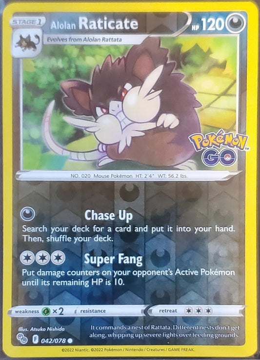 Alolan Raticate - RH - 42/78 - Pokemon Go