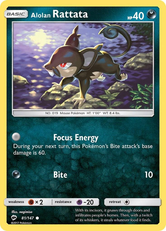 Alolan Rattata - 81/147 - Burning Shadows
