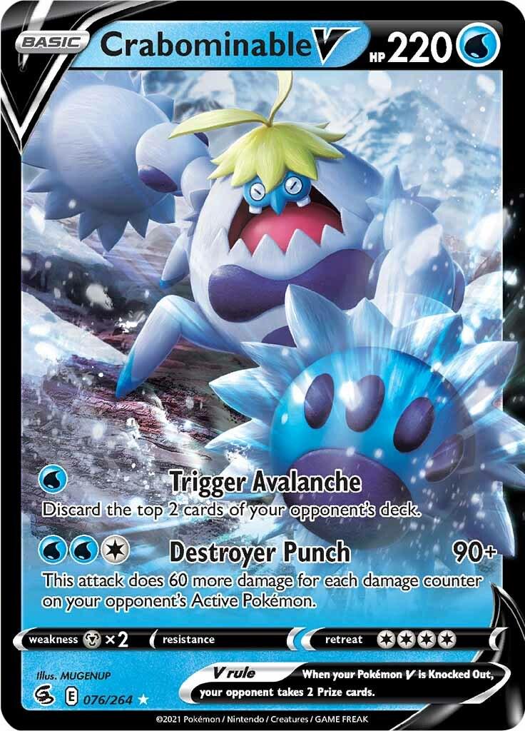 Crabominable V - 76/264 - Fusion Strike