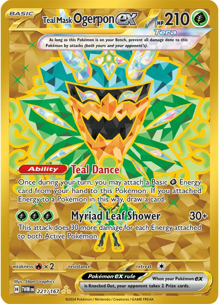 Teal Mask Ogerpon EX - 221/167 - Twilight Masquerade