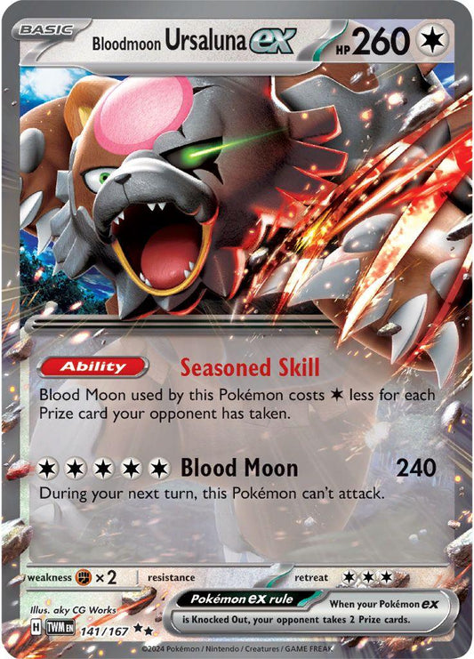 Bloodmoon Ursaluna EX - 141/167 - Twilight Masquerade