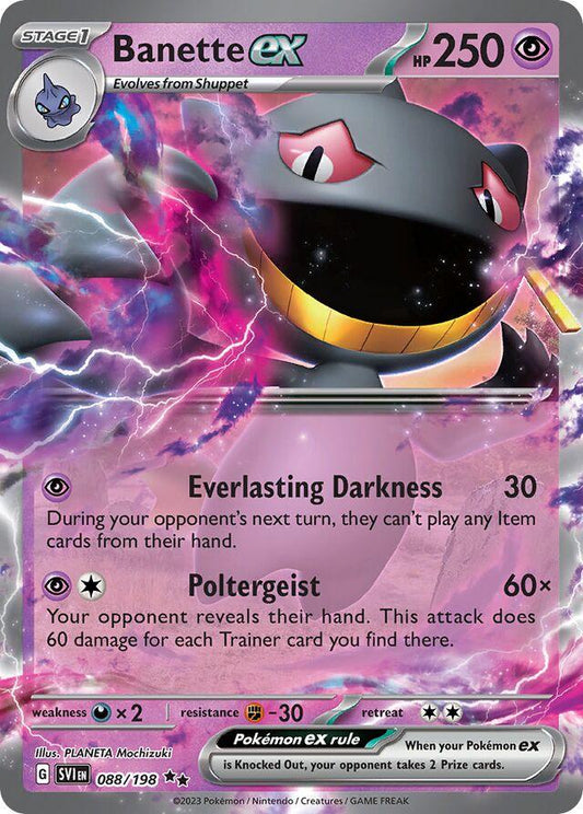 Banette EX - 88/198 - Scarlet & Violet