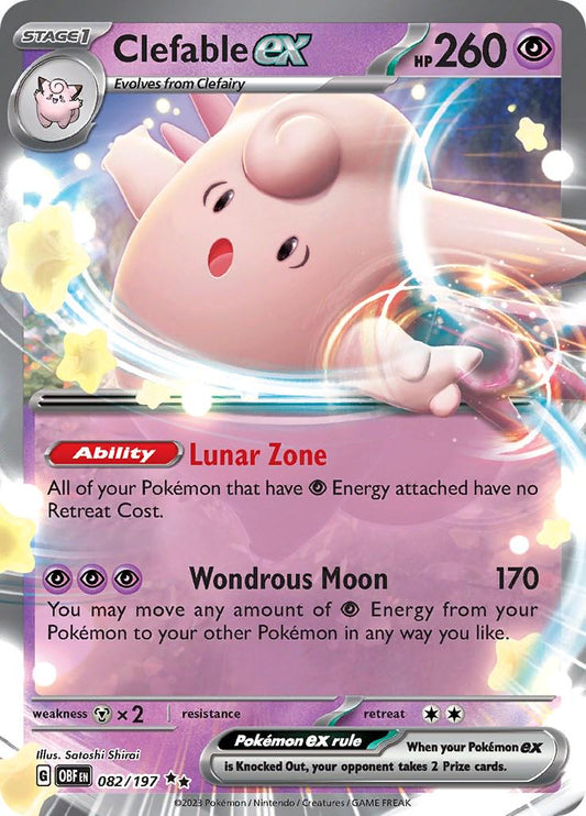 Clefable EX - 82/197 - Obsidian Flames