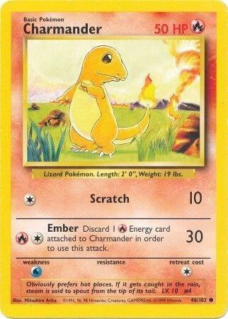 Charmander - HP - 46/102 - Base Set