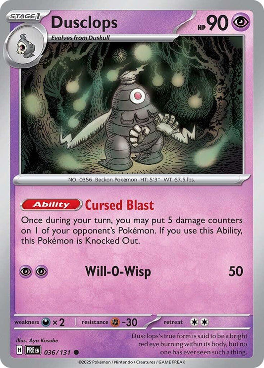 Dusclops - 36/131 - Prismatic Evolutions
