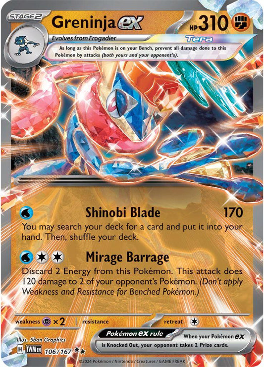 Greninja EX - 106/167 - Twilight Masquerade