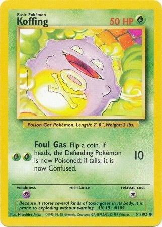 Koffing - HP - 51/102 - Base Set
