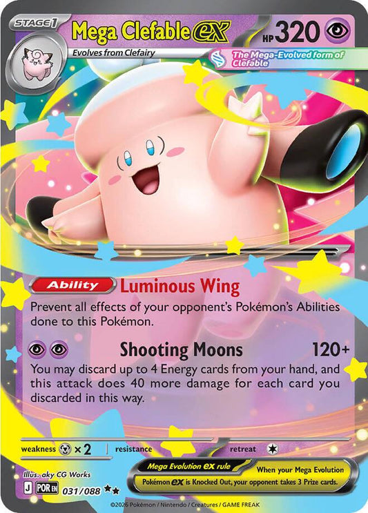 Mega Clefable EX - 31/88 - Perfect Order