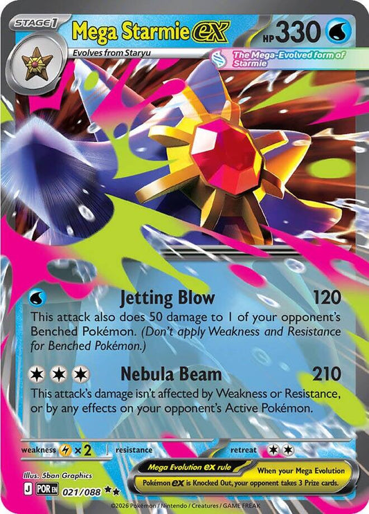 Mega Starmie EX - 21/88 - Perfect Order
