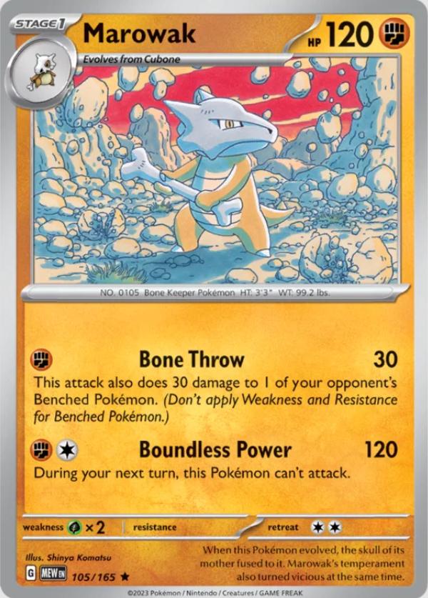 Marowak - Holo - 105/165 - 151